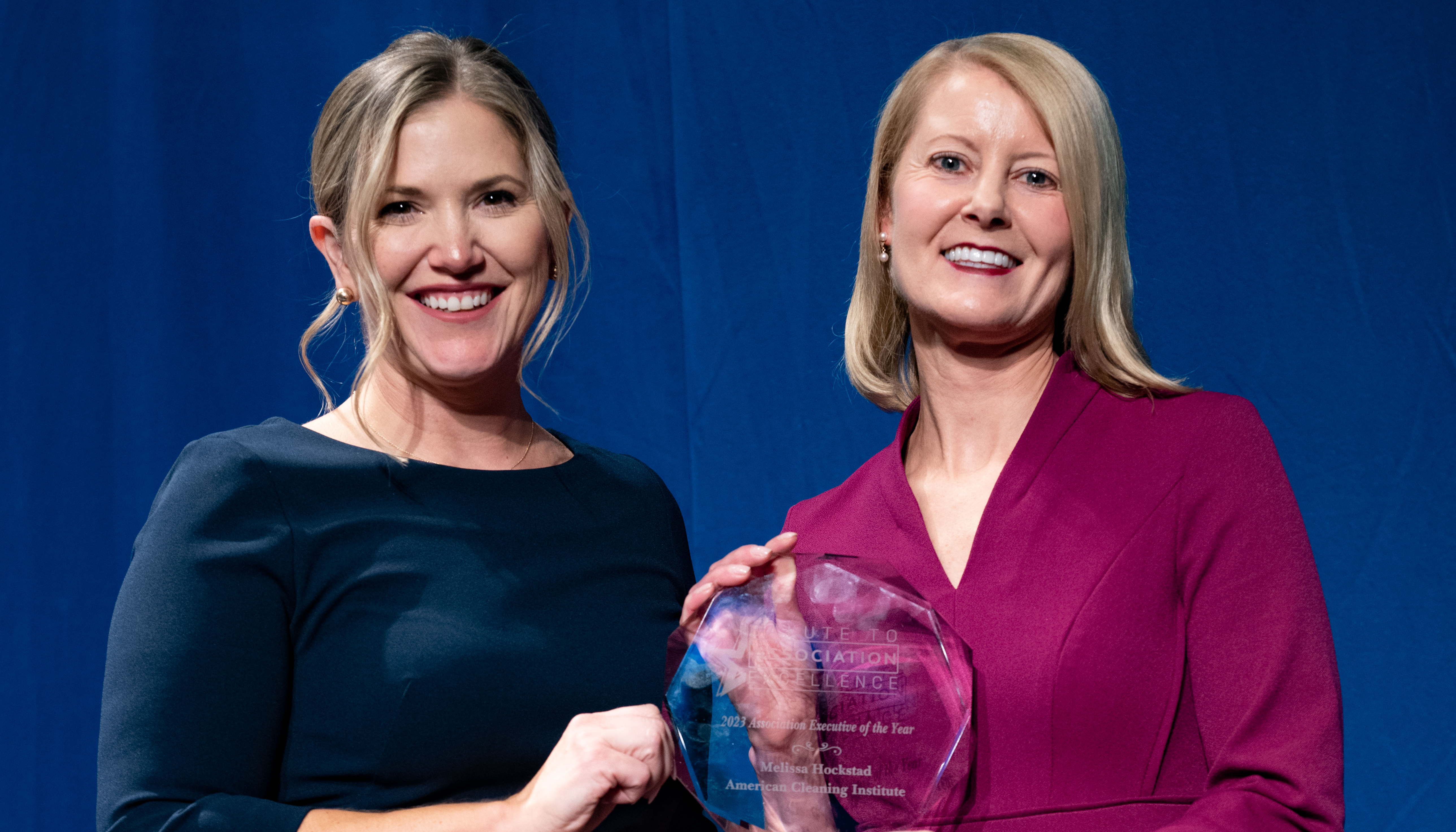 Melissa receiving award